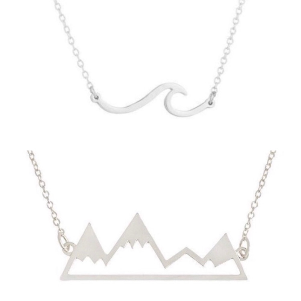 Mountain & Wave Necklace Bundle⛰